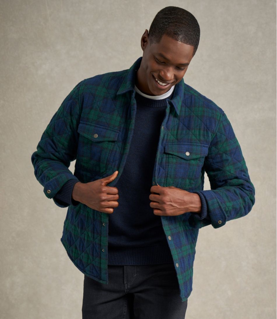 Men's Quilted Scotch Plaid Flannel Shirt Jac | L.L.Bean Recommended