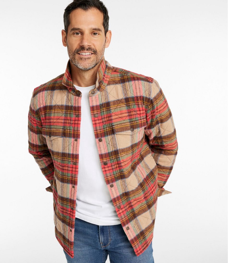 Men's Quilted Scotch Plaid Flannel Shirt Jac | L.L.Bean Recommended