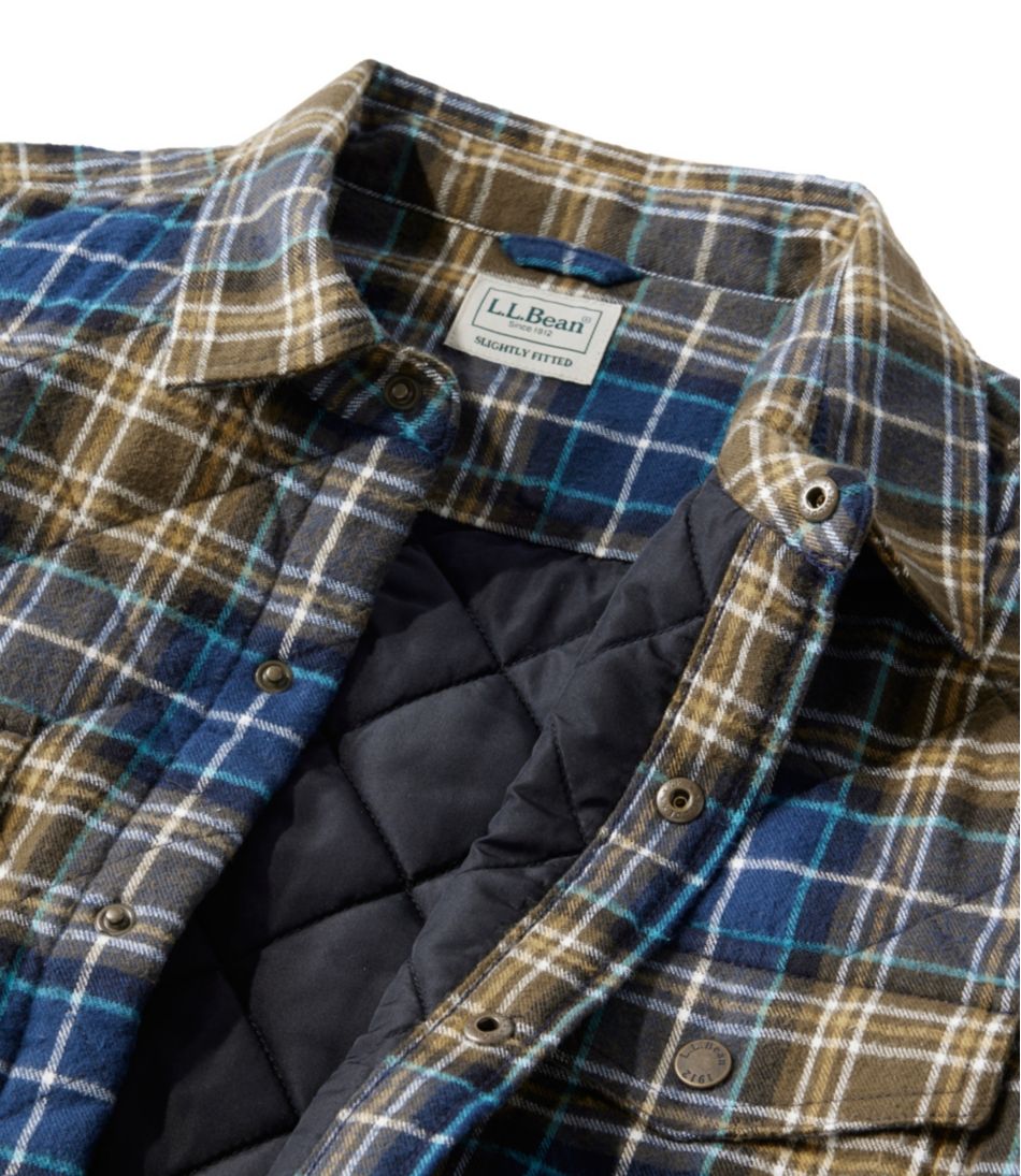 Men's Quilted Scotch Plaid Flannel Shirt Jac | L.L.Bean Recommended