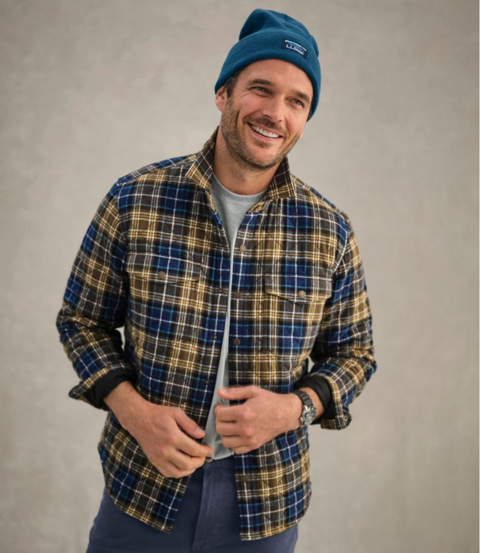 Men's Quilted Scotch Plaid Flannel Shirt Jac | L.L.Bean Recommended
