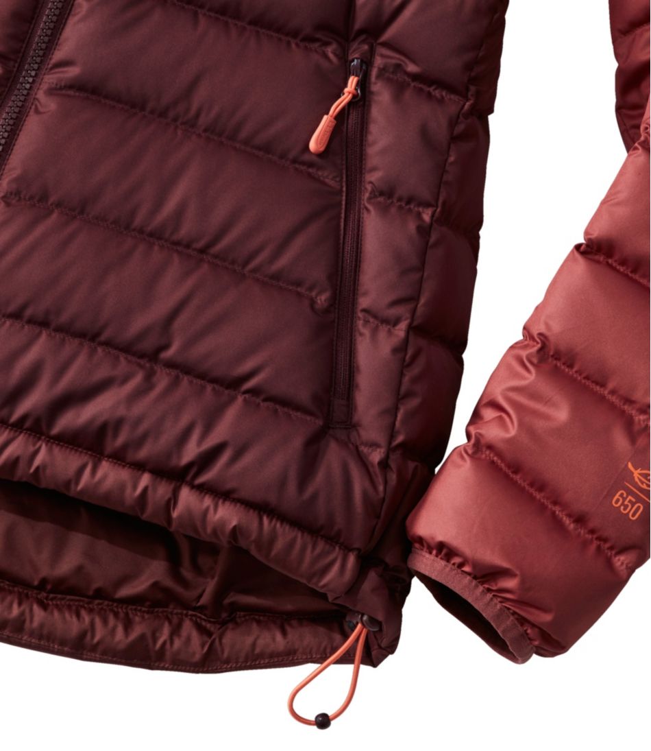 Women's Bean's Down Hooded Jacket, Colorblock | L.L.Bean Essential