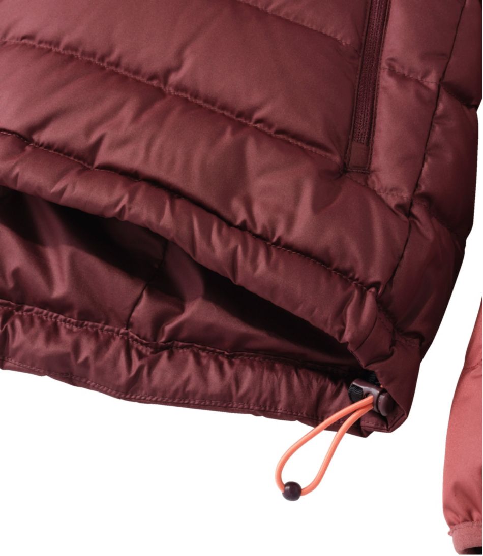 Women's Bean's Down Hooded Jacket, Colorblock | L.L.Bean Essential