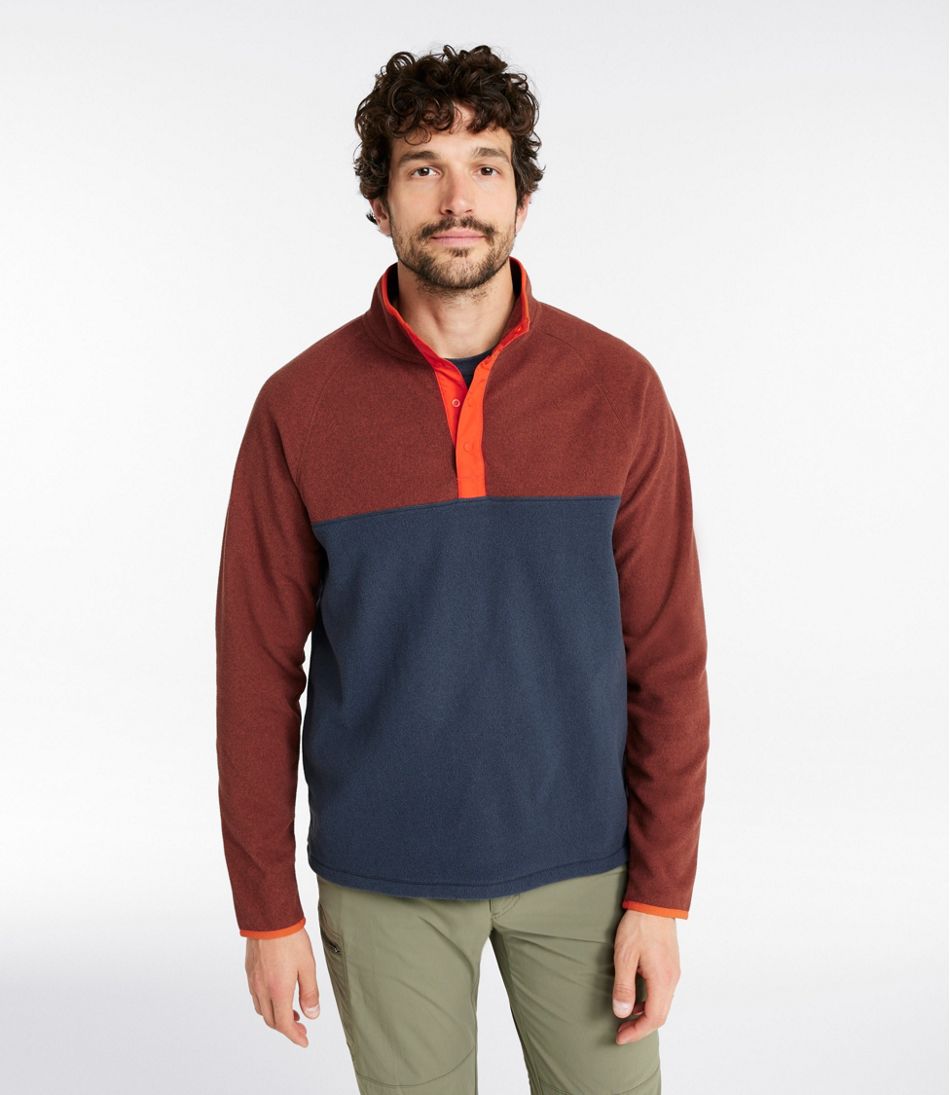 Men's All Season Access Fleece Pullover, Colorblock | L.L.Bean Popular