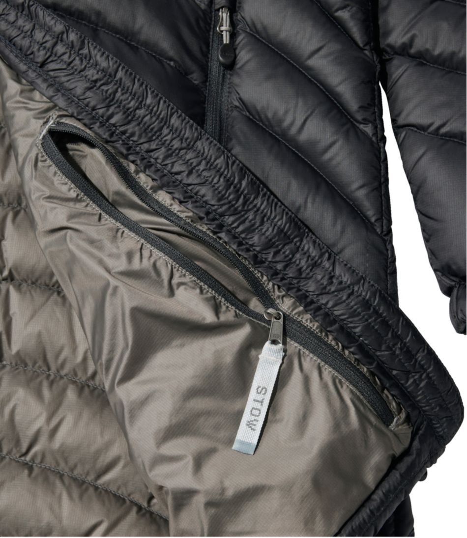 Women's Ultralight 850 Down Hooded Coat, Three-Quarter Length | L.L.Bean Essential