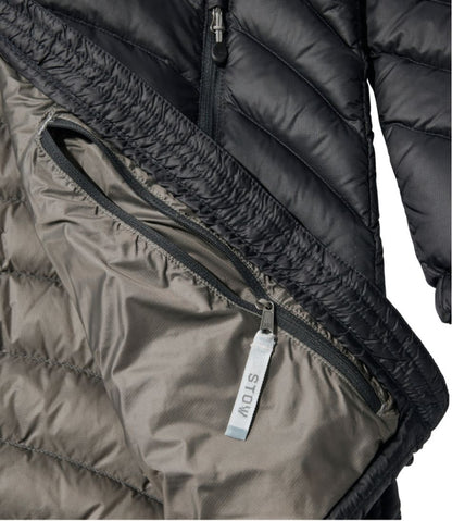 Women's Ultralight 850 Down Hooded Coat, Three-Quarter Length | L.L.Bean Essential