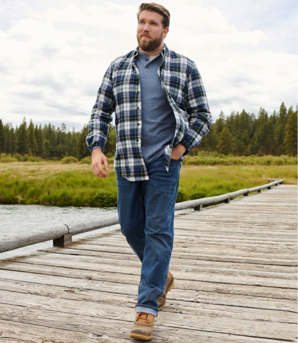 Men's BeanFlex® Jeans, Standard Athletic Fit, Straight Leg | L.L.Bean Classic